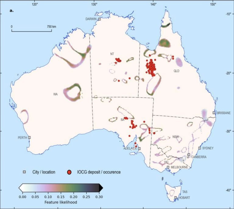 Innovative map of favourable mantle locations could be a new IOCG exploration tool