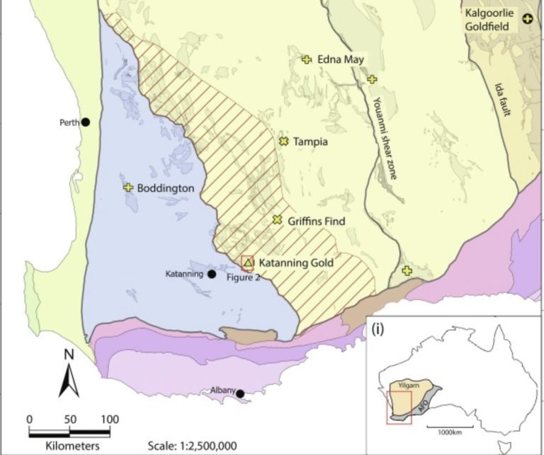 Study of Katanning Au deposit finds new back arc zone along major Yilgarn boundary