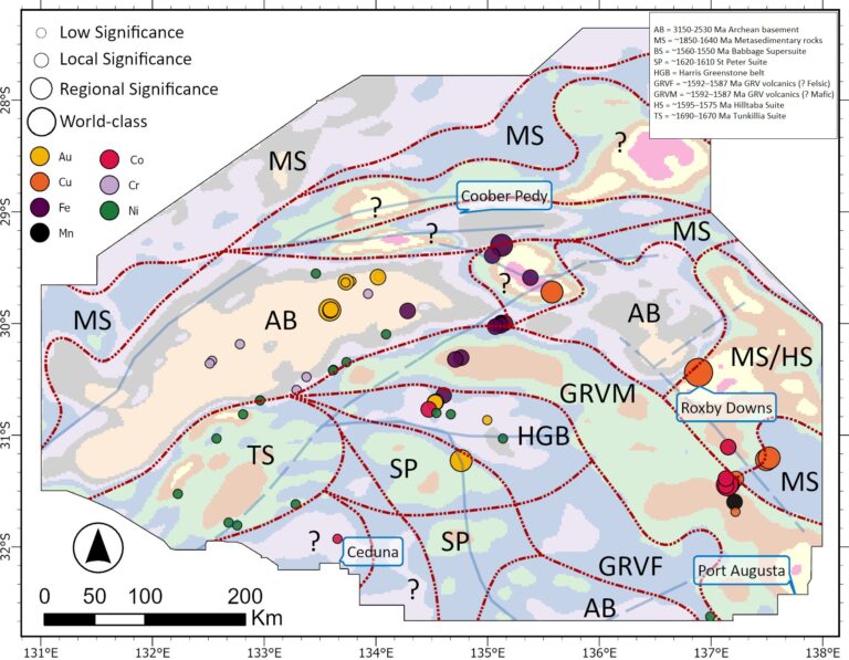 New map of structure inside the Gawler Craton delivers exciting ideas for multiple deposit styles