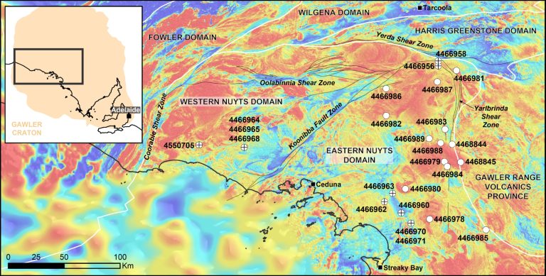 Geochronology and mapping of Gawler's Nuyts Domain suggests layered mafics and defines new sediment package